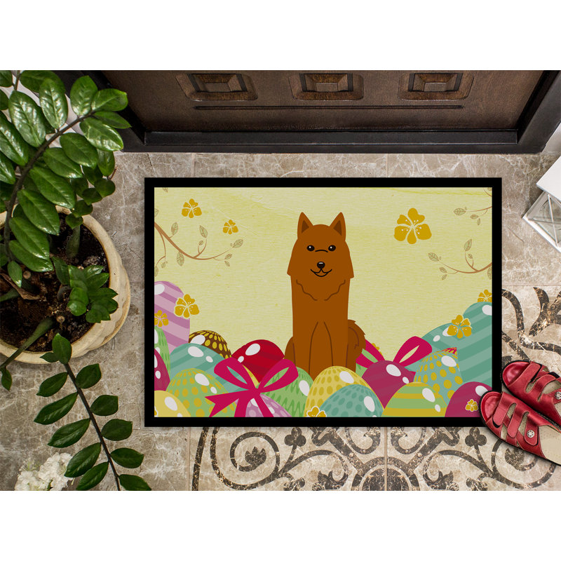 Non-Slip Easter Outdoor Doormat, 27" H x 18" W x 0.25" D