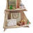 Wooden Christmas Tree Shaped Corner Bookcase Freestanding Display Storage Bookshelf for Living Room Holiday Decoration-1011160720