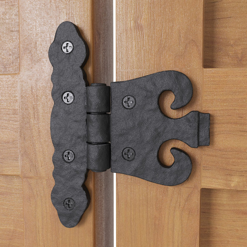 Wrought Iron Rustproof Face Mount Hinge