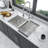 16 Gauge Stainless Steel 32X18 Inch Undermount Double Bowl Kitchen Sink (50/50) With 9 Inch Deep Sink