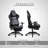Dowinx Adjustable Reclining Ergonomic Swiveling PC & Racing Game Chair with Footrest-1878946226