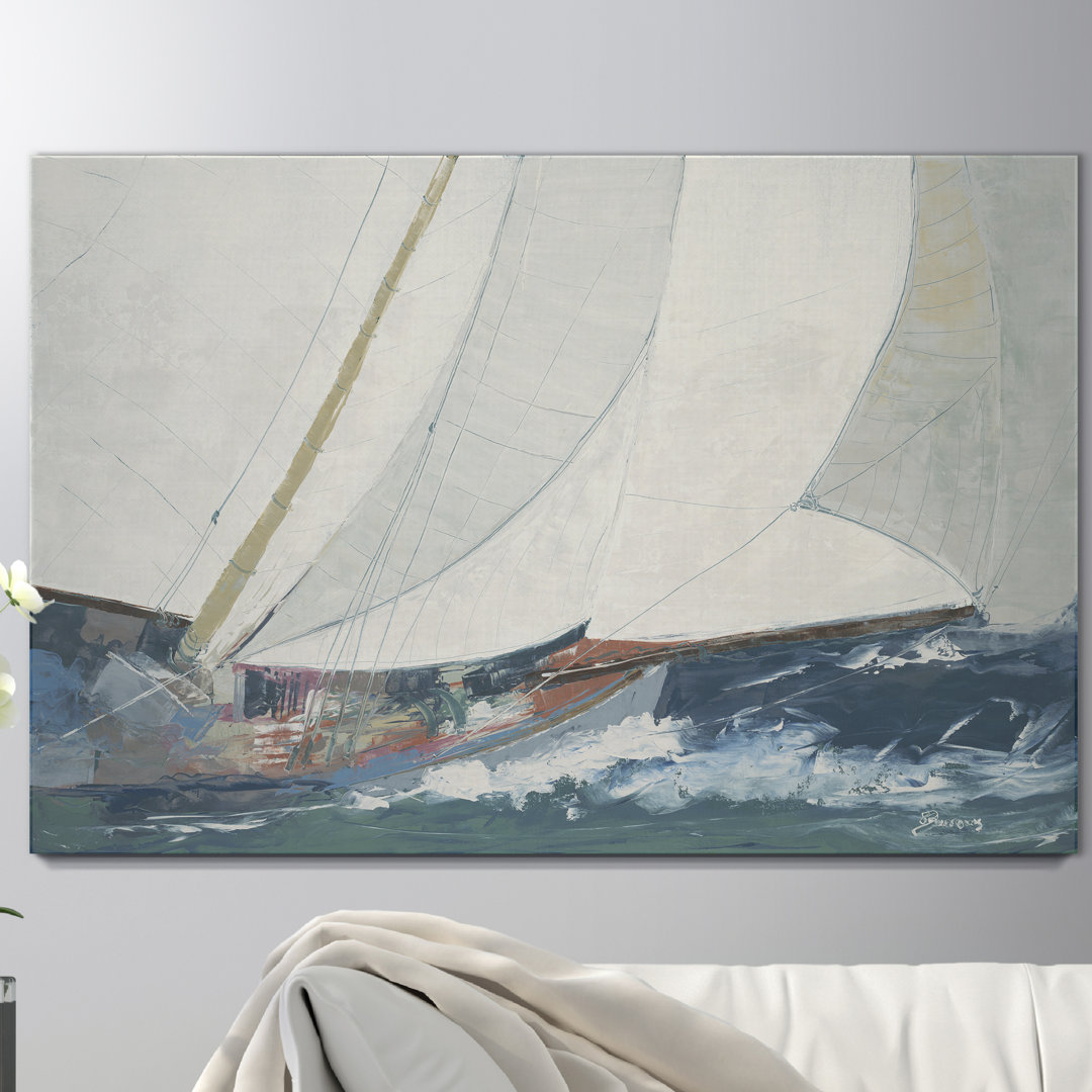 'Full Deck' Painting on Wrapped Canvas Breakwater Bay
