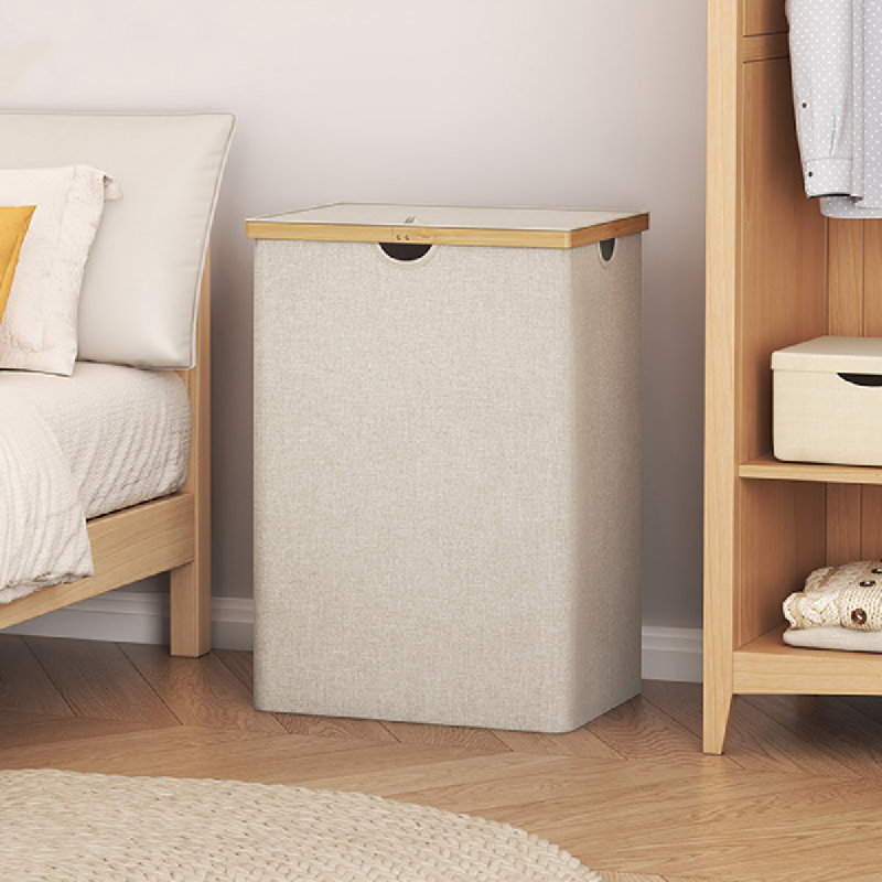 Bamboo Laundry Room Organizer