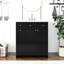 Meuble-lavabo de 30 pouces avec lavabo en céramique, armoire de rangement abondante - 2 portes à fermeture en douceur et tiroir profond à deux niveaux-112367348