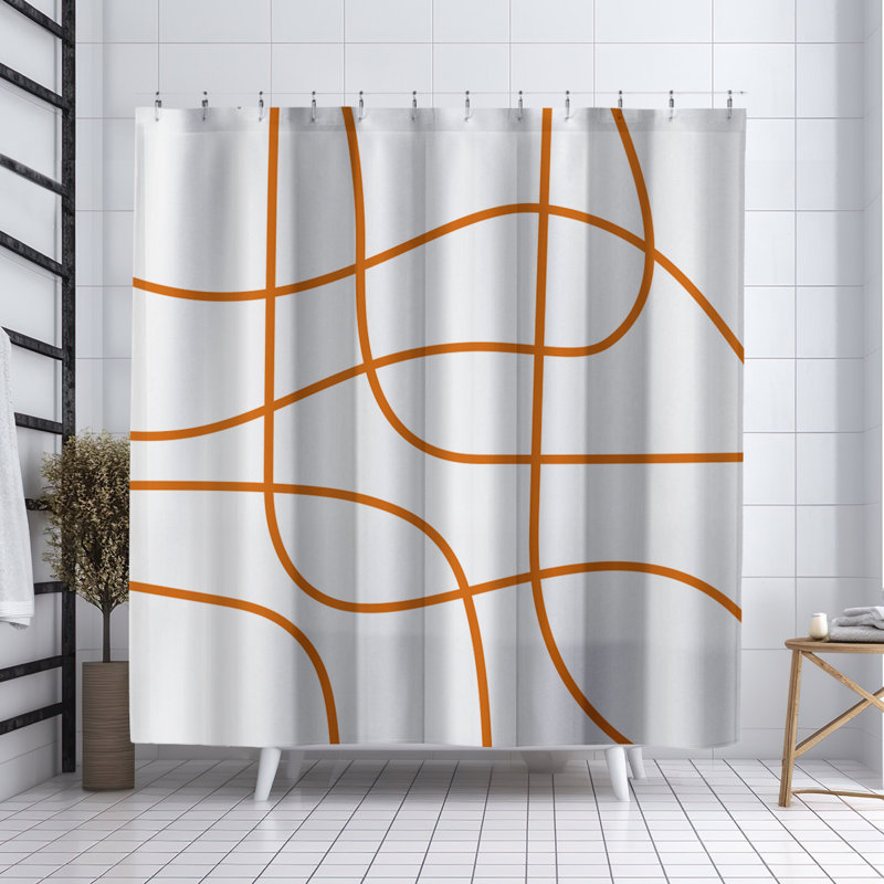 Rideau de douche Coco, Orange