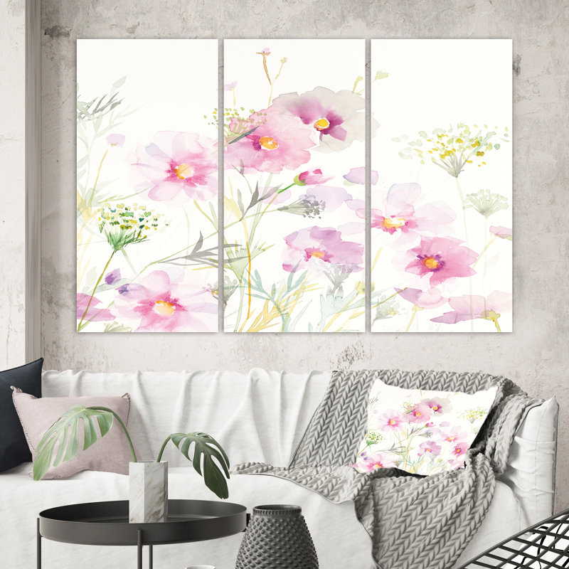 «Shabby Flower IV», reproduction d'art sur toile tendue, H 28 po x l 36 po x P 1 po