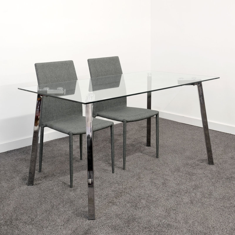 Kingon 2 - Person Dining Set, Grey