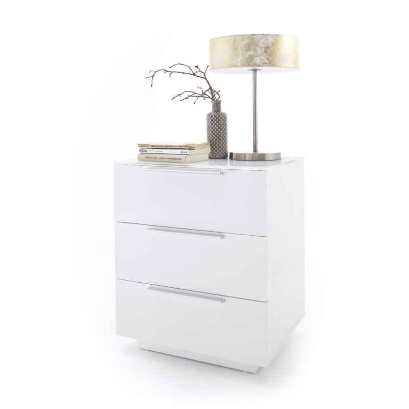 Giana 3 Drawer Bedside Table