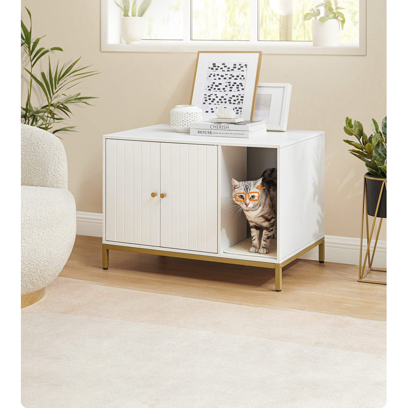 Litter Box Enclosure, White