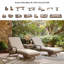 Chaise longue avec coussin Anikyn