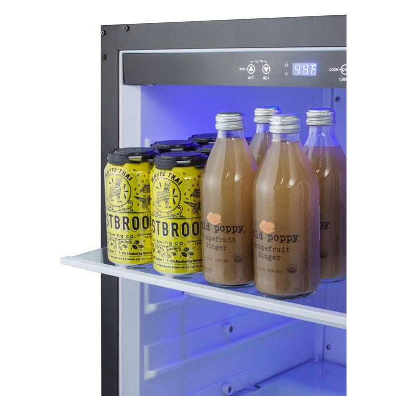 Summit 4.2 Cubic Feet Stainless Steel Undercounter Refrigerator