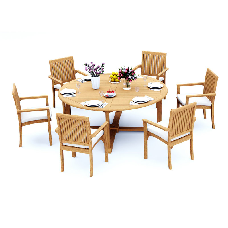 Lua Outdoor - Piece Teak Dining Set, 6