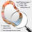 Liquid Streams Pink Orange - Waves Asymmetrical Large Wall Mirror, Pink Unique Shape Decorative Mirror, Printed Metal Art