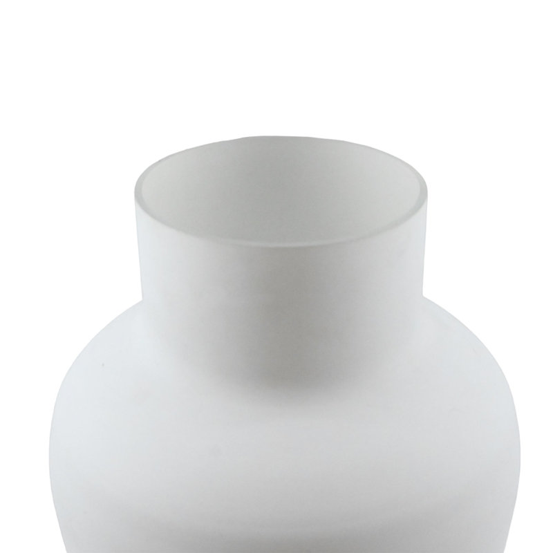 Vase en verre soufflé à la main, Blanc