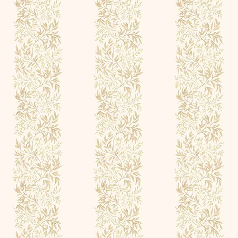 Heritage Garden Stripe Tarn Wallpaper, Yellow