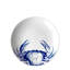 Crabs Handmade Porcelain Salad/Dessert Plate