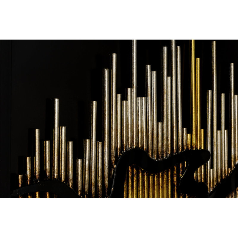 Handmade Glam Abstract Wall Decor on Metal