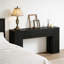 Console robuste avec finition grain de bois rustique