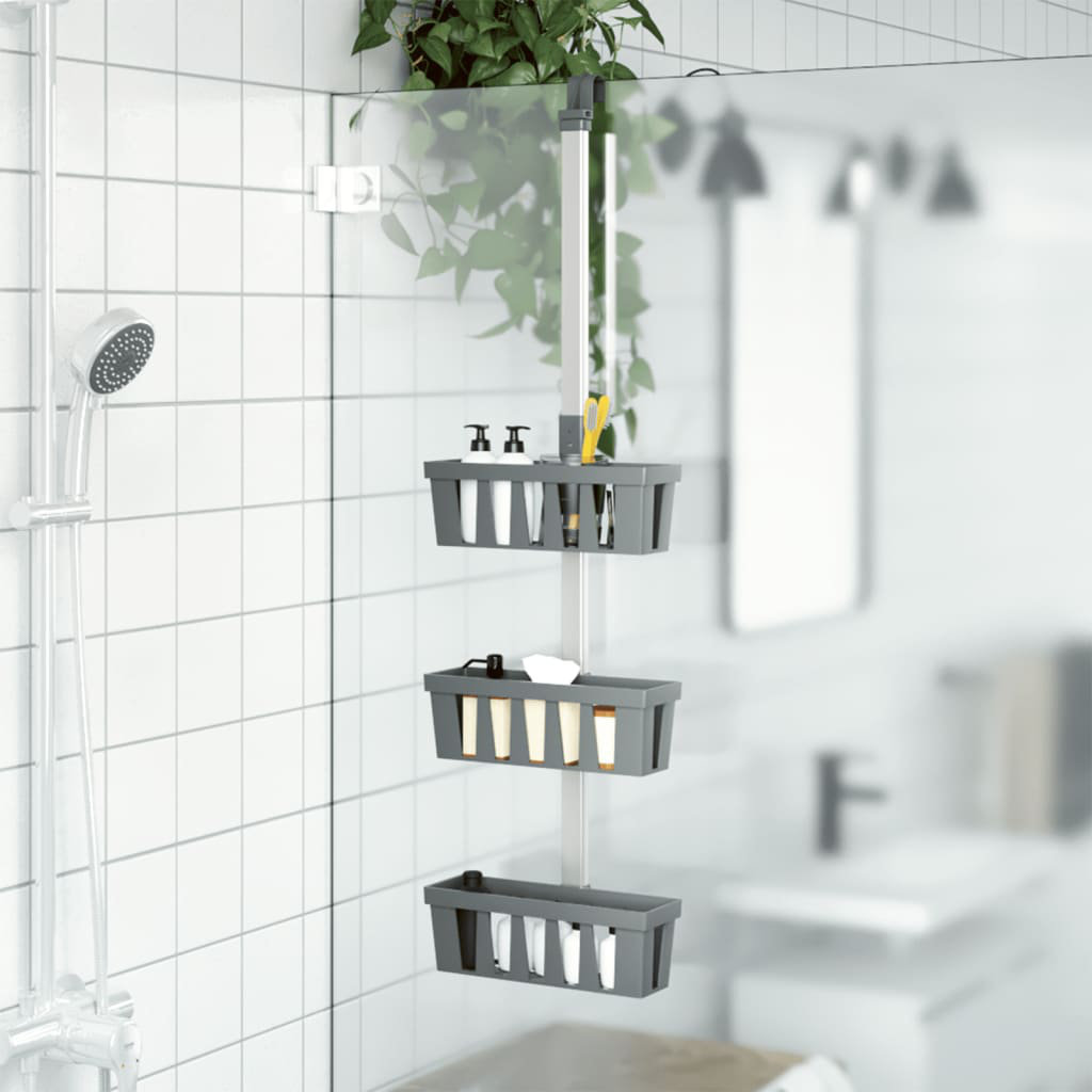 Margaryta Hooks Shower Caddy Rebrilliant Finish: Silver