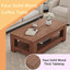 Table basse en bois avec tablette-120867941