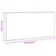 Bathroom Mirror 80 X 8.5 X 37 Cm Engineered Wood-824568749