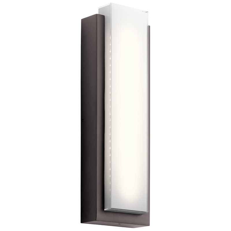 Plafonnier encastré d'extérieur 2 lumières Sevda, 25.25" H x 8" W