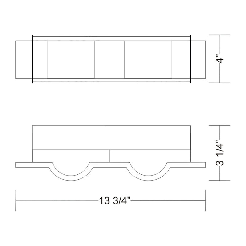 Internos 2-Light Bath Bar