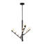 Cypress 3 Arm Opal Glass LED Chandelier-625634252