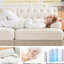 Style fait de velours doux, bouton avec frange à pampille, combinaison pour la configuration de la chambre à coucher, frange de velours beige et capitonnage, aires de repos faciles à assembler