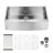 33x21x10 Farmhouse Apron Single Bowl Stainless Steel Kitchen Sink with Dent-Resistant T304, Easy to Clean and Durable