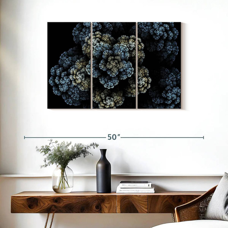 Brampt Fractal Bloom, 24" H x 38" W