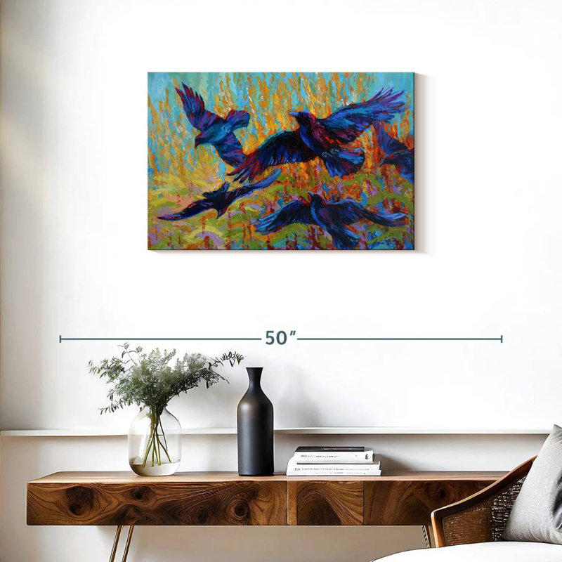 Crows III, 20" H x 30" W