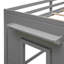 Lit mezzanine avec armoire et tablette-500734603