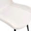Chaise en cuir avec coussin de dossier-808260314