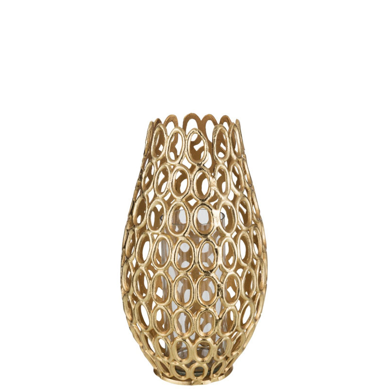 Cozy Aluminum Tabletop Tealight Holder, 41cm H x 23cm W x 23cm D