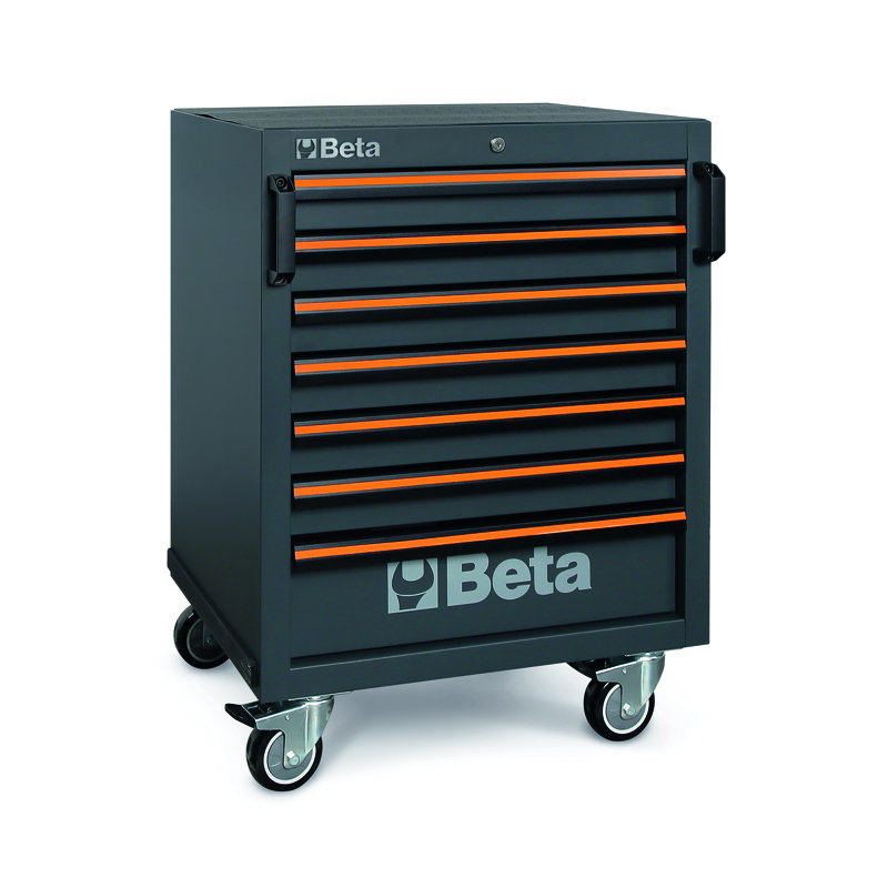 Beta C45PROX+MA Garage Tool Storage Cabinet System, Stainless Steel Coated Worktop 116.34" L x 19.49" D x 78.74" H