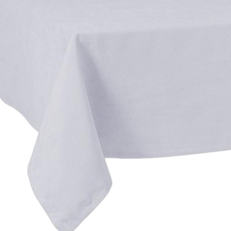 55" X 104" Gray Polyester Tablecloth, 104" L x 55" W, Gray