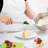 Tovolo Flex-Core Silicone Spoonula with Stainless Steel Handle for Cooking and Baking, Black-95275021