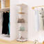 Vitrine vitrée à une porte, blanche - Grande capacité pour divers objets de collection, 4 étagères pour exposer des ornements en toute sécurité