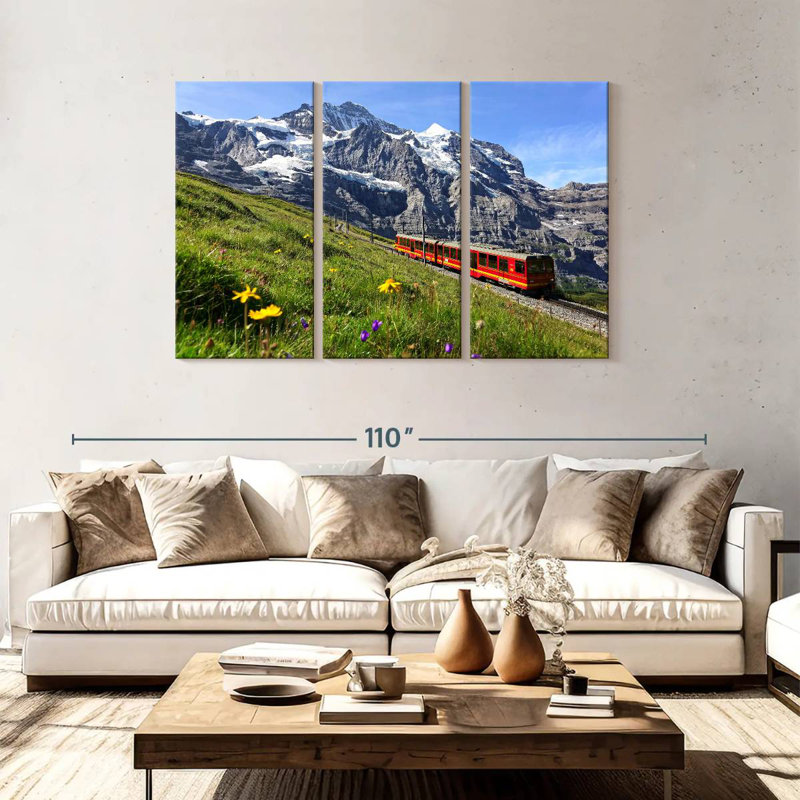 Mehar Jungfrau Railway, 48" H x 74" W