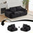 Modern Memory Foam Compressed Sofa,2 Seater Large Sectional Couches For Living Room,Pet-Friendly Cloud Modular Sectional Sofa,Corduroy Fabric,Extra Deep Loveseat,No Assembly Required-1523595197