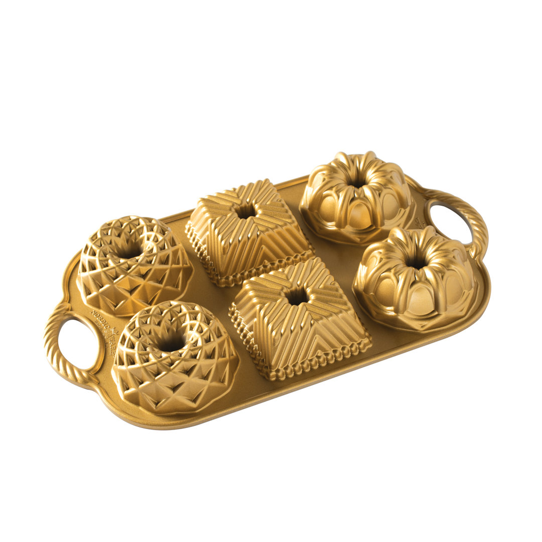 Nordic Ware Non-Stick Round Geo Bundtlette Cake Pan Nordic Ware