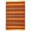 Tapis en laine rouge/jaune fabriqué à la main kilim Yamashita