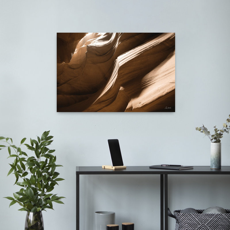 Canyon Abstract II, art contemporain abstrait, H 16 po x l 24 po