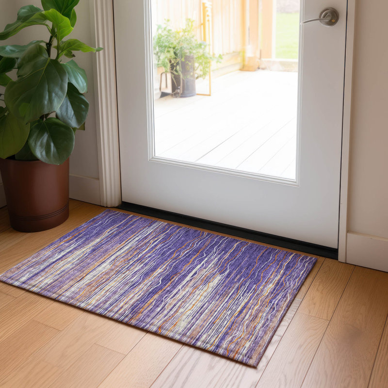  Machine Washable Indoor/Outdoor Chantille ACN996 Paprika Area Rug, Rectangle 1'8" x 2'6"