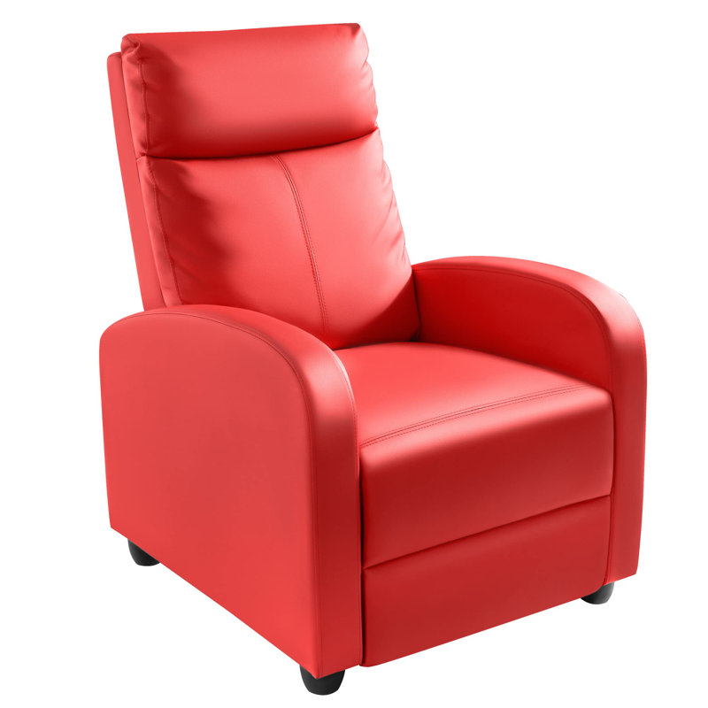 Recliner Chair with Lumbar Support, Dark Black