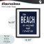 «Beach Is Calling Summer Sentiment», reproduction sous verre encadrée, lettrée et doublée-493565652-493565654