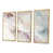 Toile avec cadre flottant or