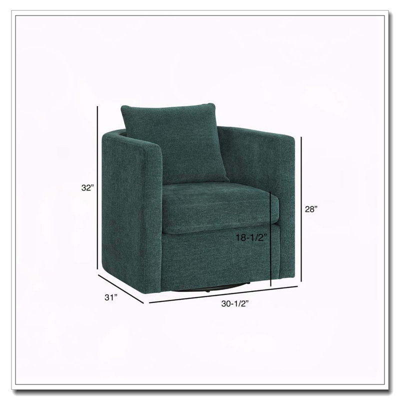 Fauteuil demi-tonneau Sutton, Paon