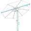 Parasol de marché avec manivelle 4,00 po Rhew-2137737676